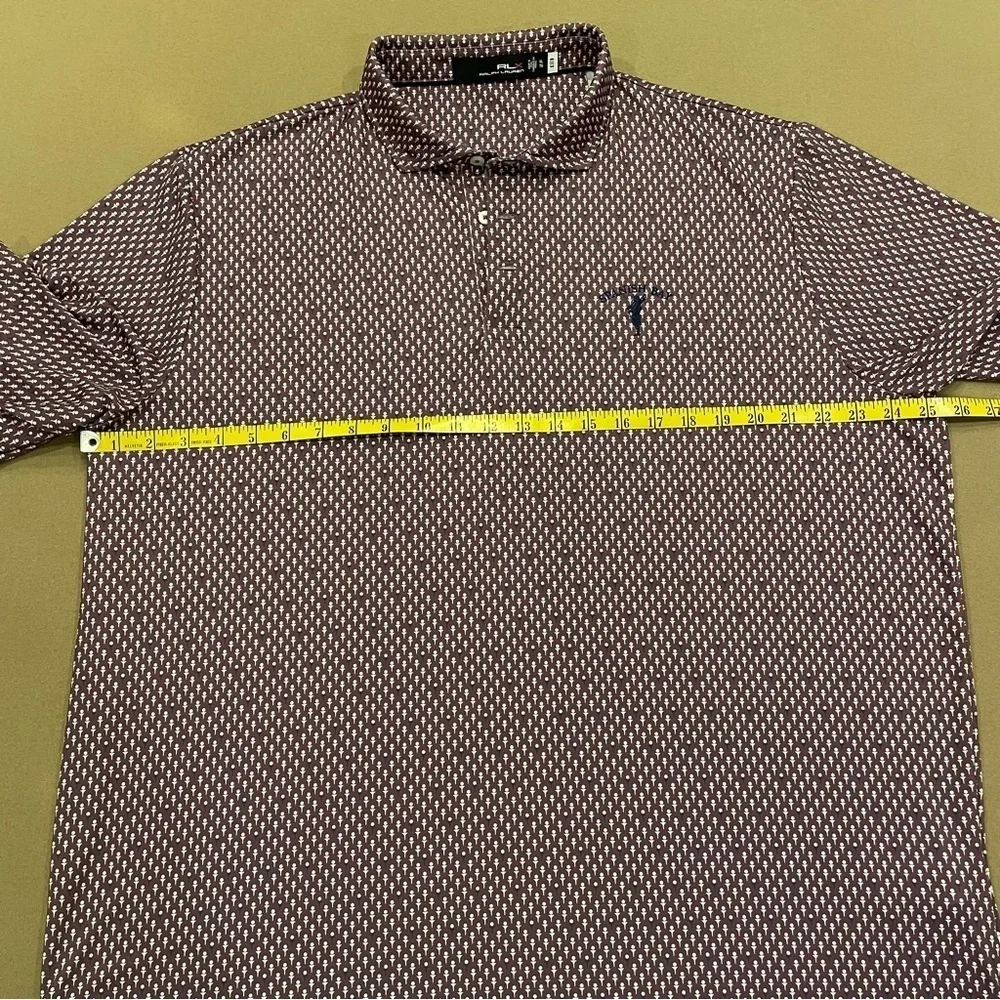 RLX Ralph Lauren Performance Golf Polo Golf Tee Spanish Bay Club Logo Size XL